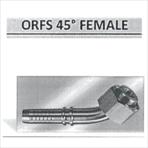 ORFS 45° MALE/FEMALE
